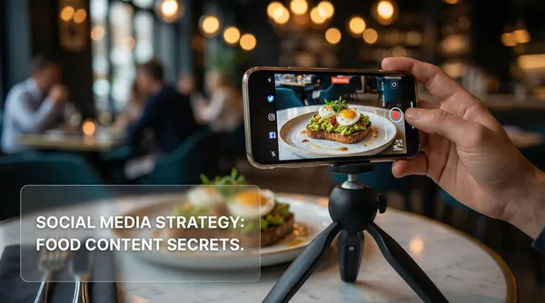 Création de contenu restaurant sur smartphone